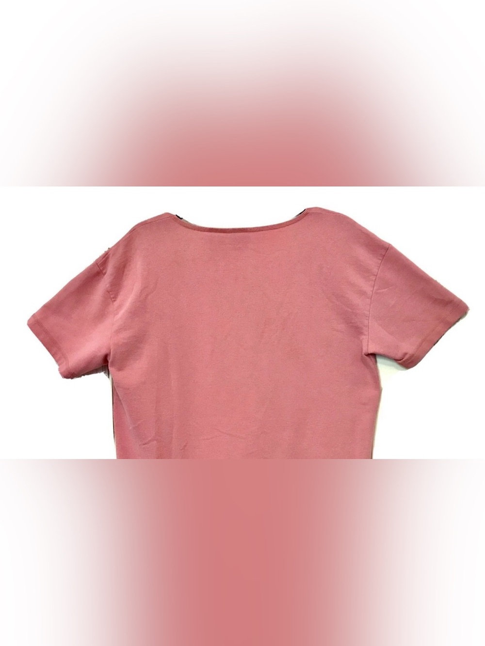 St. Johns Bay Vintage 1990’s Womens S Embroidered Salmon Short Sleeve Tunic Top - Picture 7 of 9